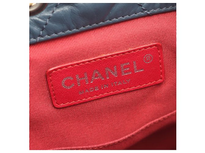 Chanel Gabrielle Small Lederrucksack Blau - Ansicht 10