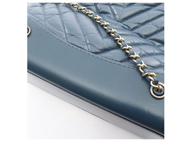 Chanel Gabrielle Small Lederrucksack Blau - Ansicht 5