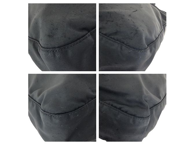 Bolso de hombro de nylon Prada Tessuto con logotipo triangle Negro - vista 3