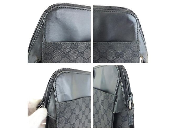 Maletín de lona GG y cuero Gucci Negro - vista 5