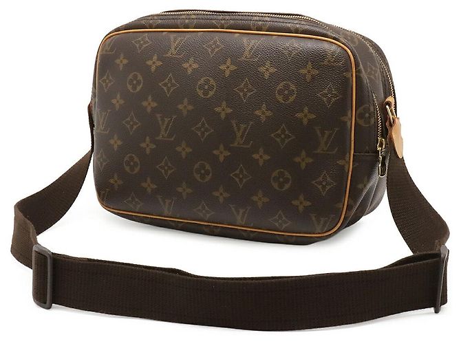 Borsa a tracolla Louis Vuitton Monogram Reporter PM Marrone - vista 2