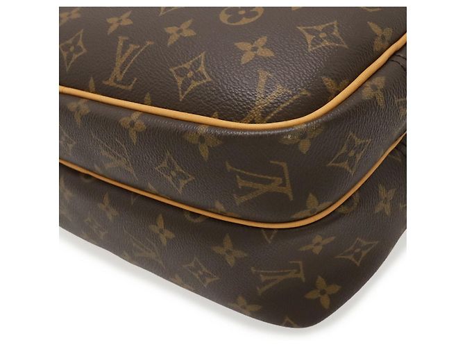 Borsa a tracolla Louis Vuitton Monogram Reporter PM Marrone - vista 3