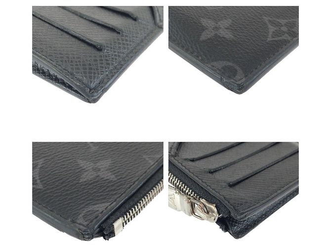 Portacarte e monete Monogram Eclipse Louis Vuitton Nero - vista 3