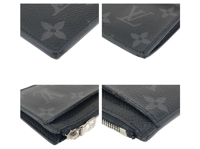 Portacarte e monete Monogram Eclipse Louis Vuitton Nero - vista 4