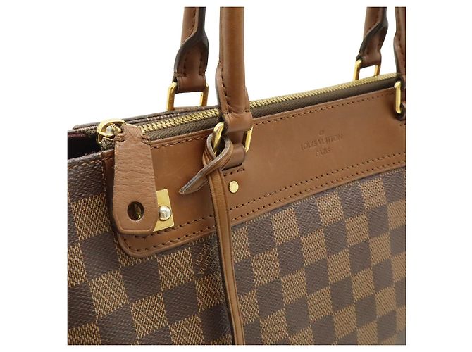Borsa 2way Louis Vuitton Damier Greenwich Marrone - vista 7