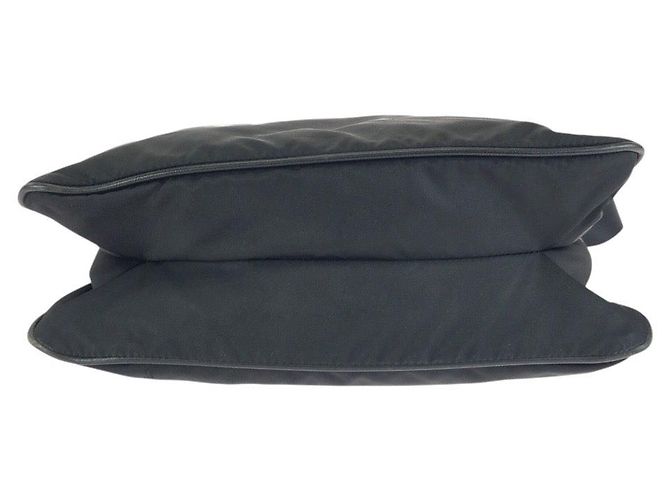 Bolso de hombro de nylon Prada Tessuto con logotipo triangle Negro - vista 10