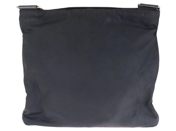 Bolso de hombro de nylon Prada Tessuto con logotipo triangle Negro - vista 2
