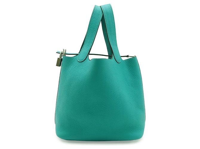 Hermès Borsa Tote Hermes Picotin Lock 18 PM Blu - vista 3