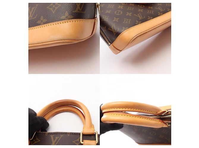 Louis Vuitton Alma PM Handtasche aus Monogram Canvas Braun - Ansicht 9