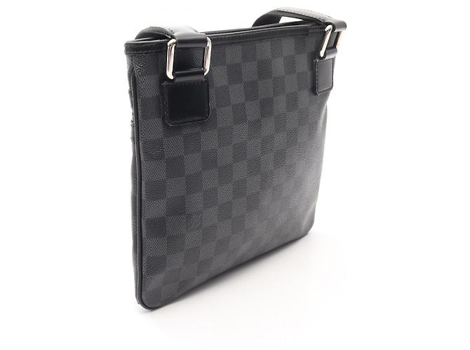 Borsa a Spalla Louis Vuitton Thomas Damier Graphite Nero - vista 2