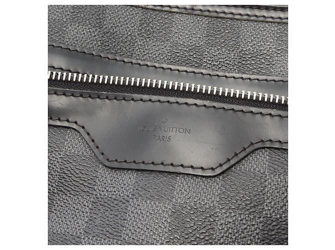 Borsa a Spalla Louis Vuitton Thomas Damier Graphite Nero - vista 6