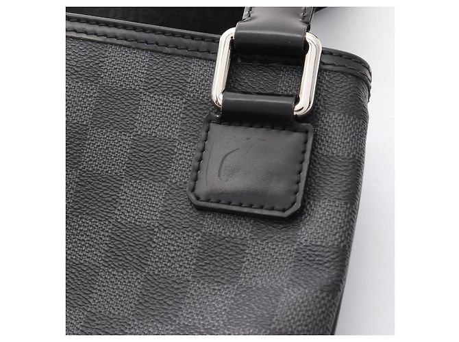 Borsa a Spalla Louis Vuitton Thomas Damier Graphite Nero - vista 9