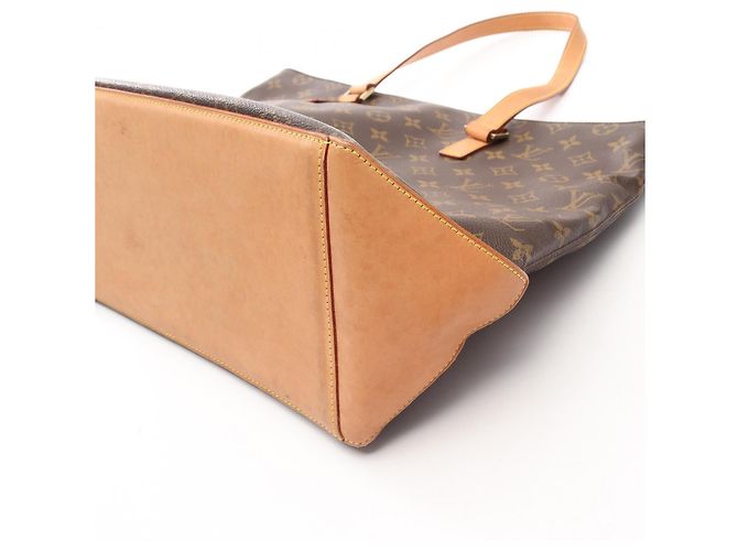 Borsa Tote Louis Vuitton Cabas Mezzo in tela rivestita Monogram Marrone - vista 7