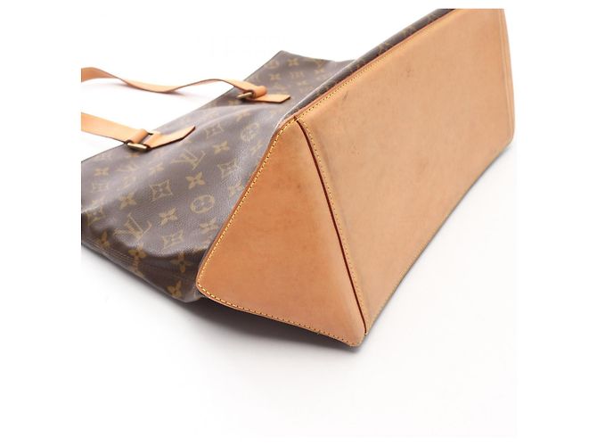 Borsa Tote Louis Vuitton Cabas Mezzo in tela rivestita Monogram Marrone - vista 8