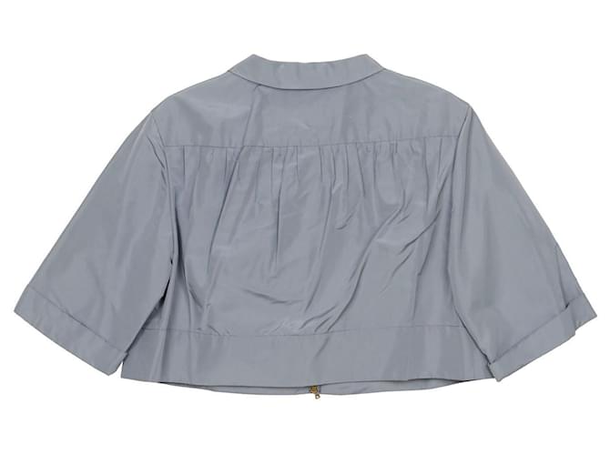 Prada Chaqueta plisada Talla Azul - vista 2