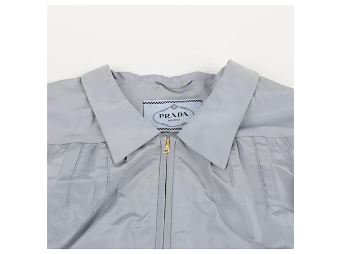 Prada Chaqueta plisada Talla Azul - vista 4