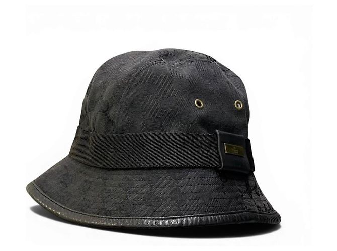 Cappello bucket Gucci GG Canvas Nero - vista 2