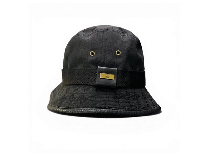 Cappello bucket Gucci GG Canvas Nero - vista 3