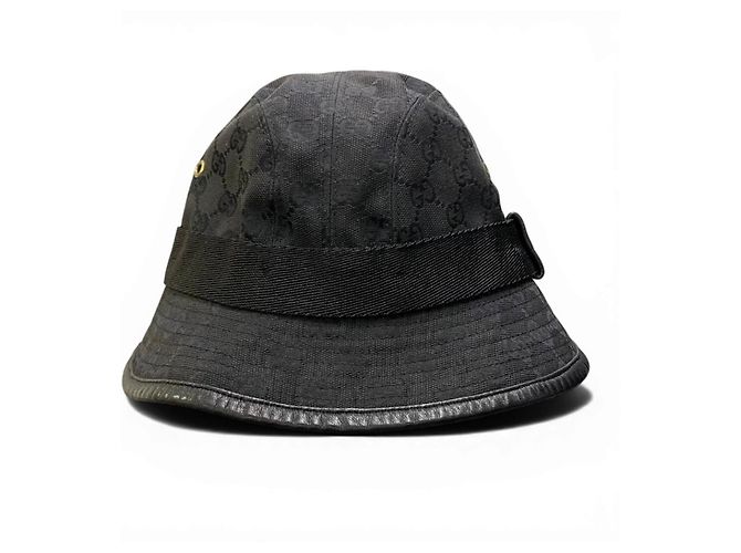 Cappello bucket Gucci GG Canvas Nero - vista 4