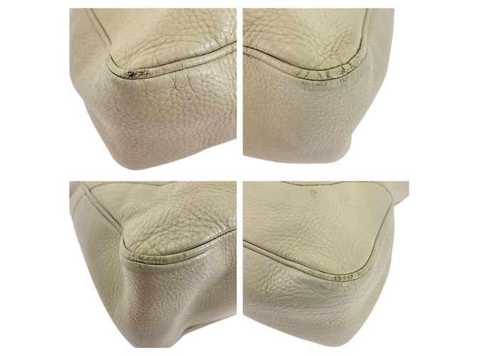 Borsa 2way in pelle Bamboo Gucci Bianco - vista 3