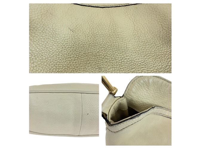 Borsa 2way in pelle Bamboo Gucci Bianco - vista 7