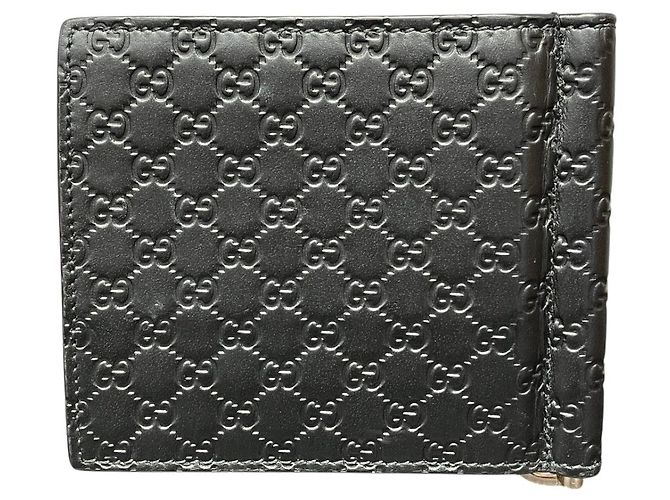 Gucci GG Prägeleder-Geldbörse Schwarz - Ansicht 2