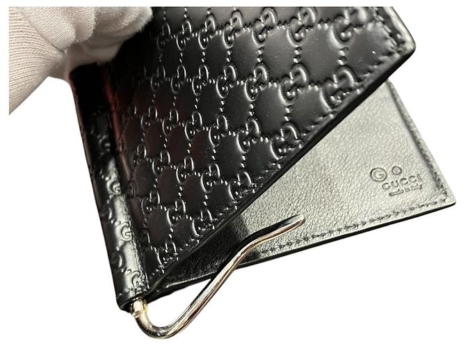 Gucci GG Prägeleder-Geldbörse Schwarz - Ansicht 5