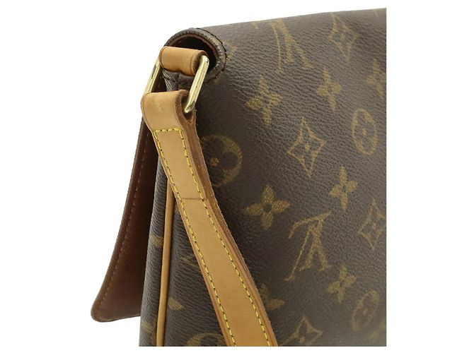 Borsa a tracolla Louis Vuitton Musette Tango Monogram Marrone - vista 4
