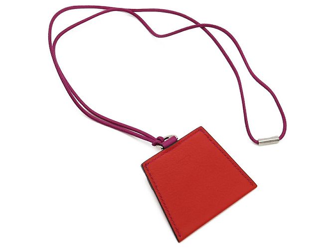 Hermès Hermes Kelly Halskette Lederkordel Lila - Ansicht 2