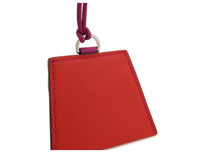 Hermès Hermes Kelly Halskette Lederkordel Lila - Ansicht 4