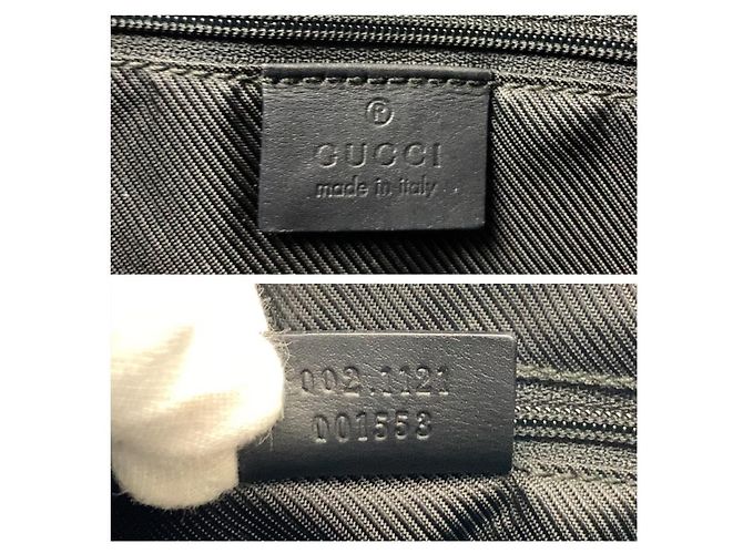 Bolsa Tote Gucci GG Canvas e Couro Preto - vista 3