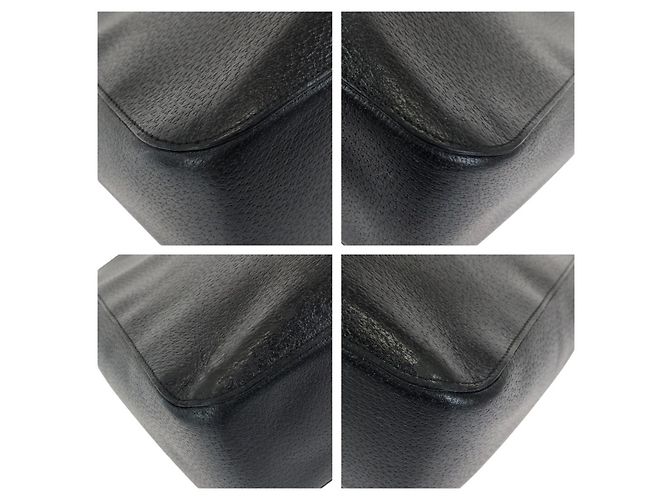 Gucci Bamboo Leder Tote Bag Schwarz - Ansicht 3