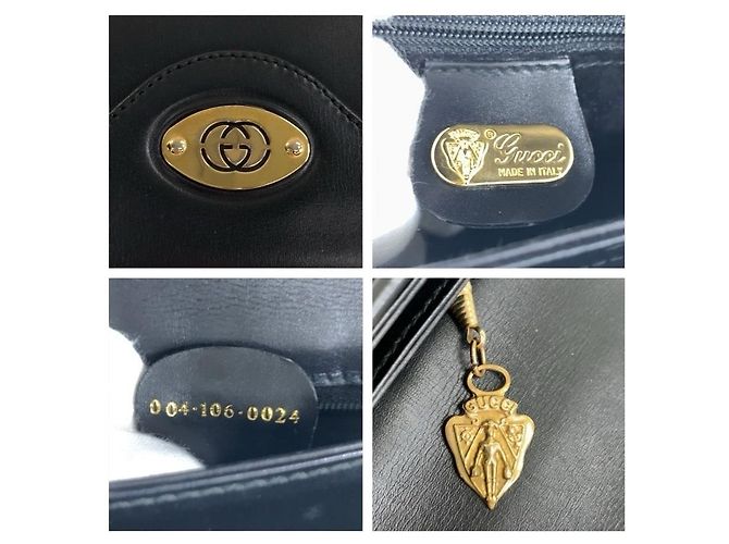 Gucci 2way Tasche aus Leder Schwarz - Ansicht 4
