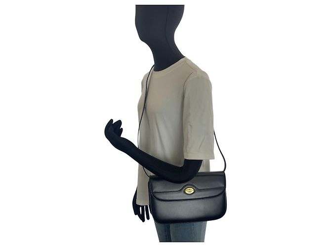 Gucci 2way Tasche aus Leder Schwarz - Ansicht 7