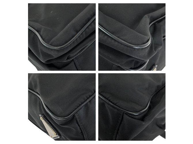Prada Tessuto Nylon Schultertasche Schwarz - Ansicht 3