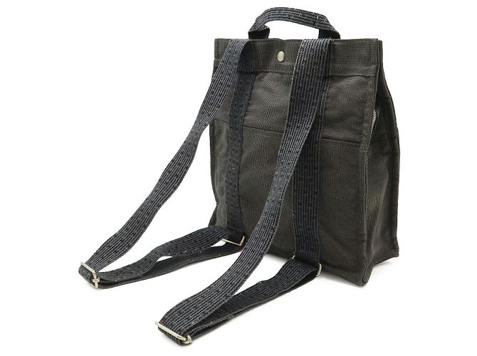 Hermès Hermes Canvas Rucksack Aile Line MM Grau - Ansicht 2