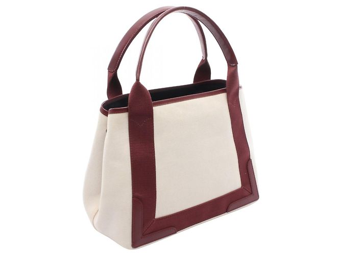 Borsa Balenciaga Navy Cabas S Tote Bag Bianco - vista 2