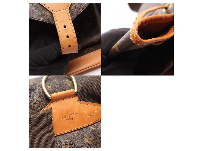Zaino Louis Vuitton Montsouris Monogram Marrone - vista 10