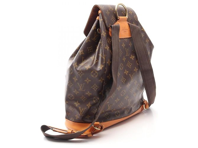 Zaino Louis Vuitton Montsouris Monogram Marrone - vista 2