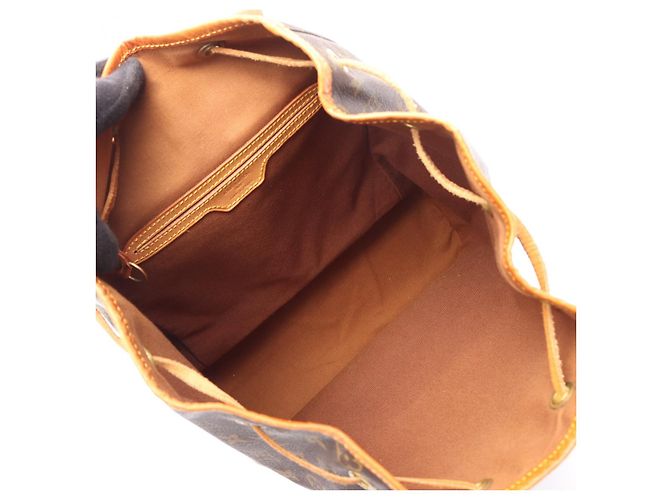 Zaino Louis Vuitton Montsouris Monogram Marrone - vista 3