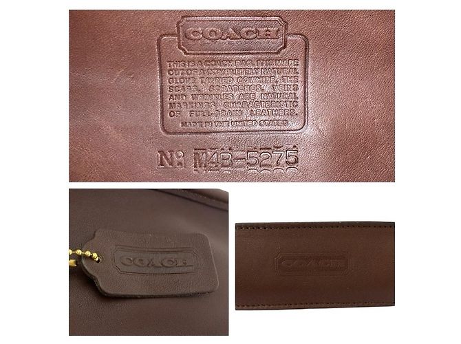Valigetta in pelle COACH Marrone - vista 3
