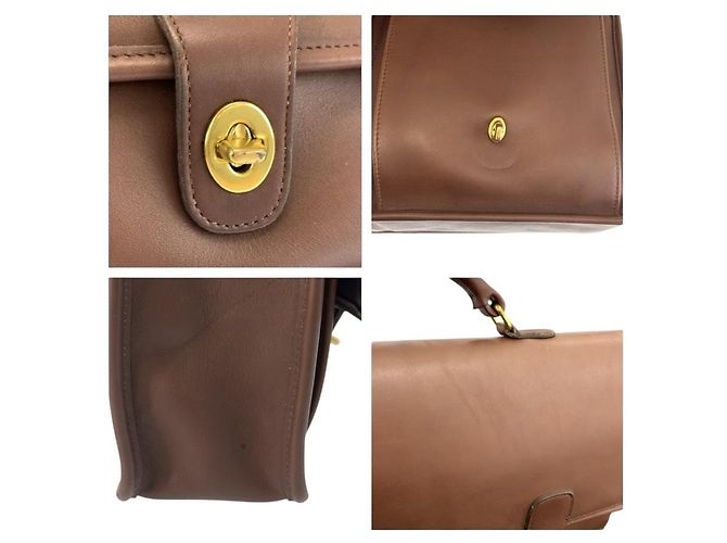 Valigetta in pelle COACH Marrone - vista 6