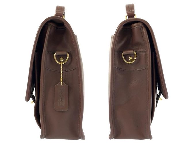 Valigetta in pelle COACH Marrone - vista 8