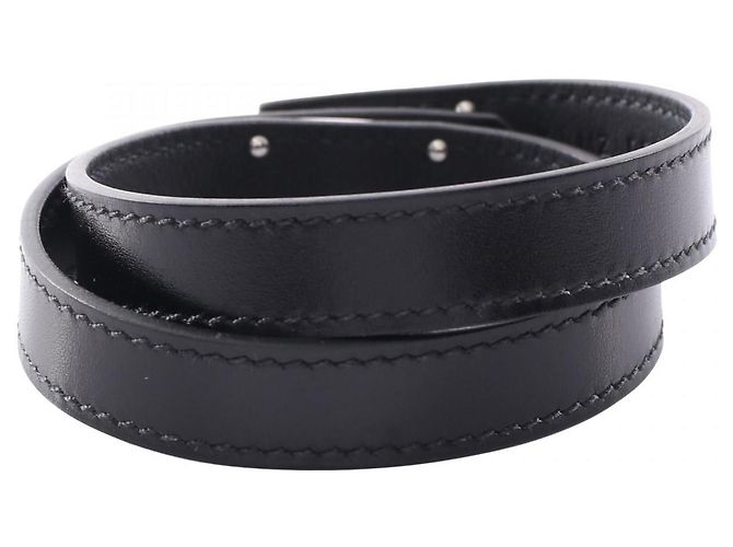 Hermès Bracciale Kelly Double Tour in pelle di vitello Hermes Nero - vista 2