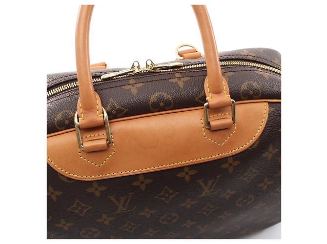 Borsa Louis Vuitton Deauville Monogram Marrone - vista 7