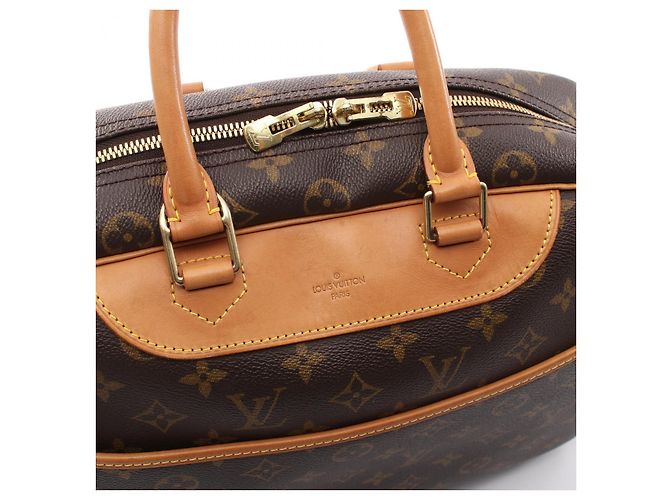 Borsa Louis Vuitton Deauville Monogram Marrone - vista 8