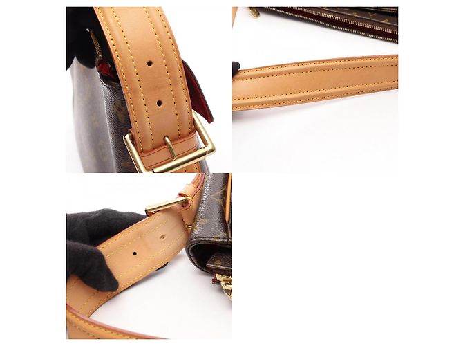 Borsa a Spalla Louis Vuitton Vivasite Monogram Marrone - vista 10