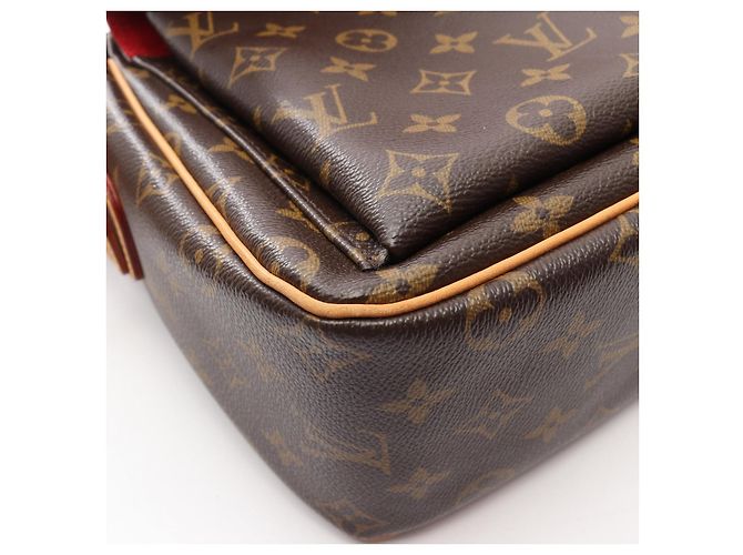 Borsa a Spalla Louis Vuitton Vivasite Monogram Marrone - vista 8