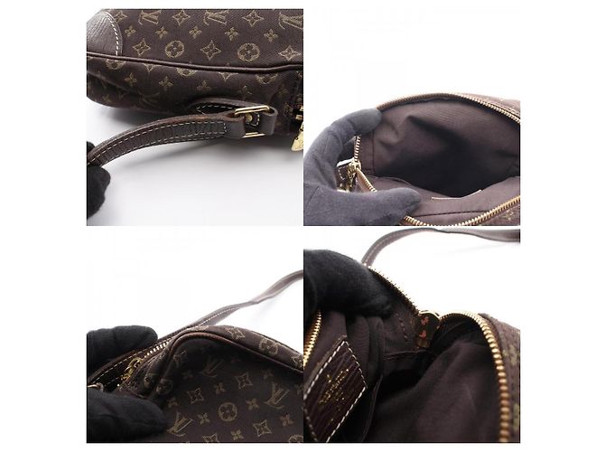 Pochette Danube Monogram Mini Lin Shoulder Bag Louis Vuitton Marron - vue 10