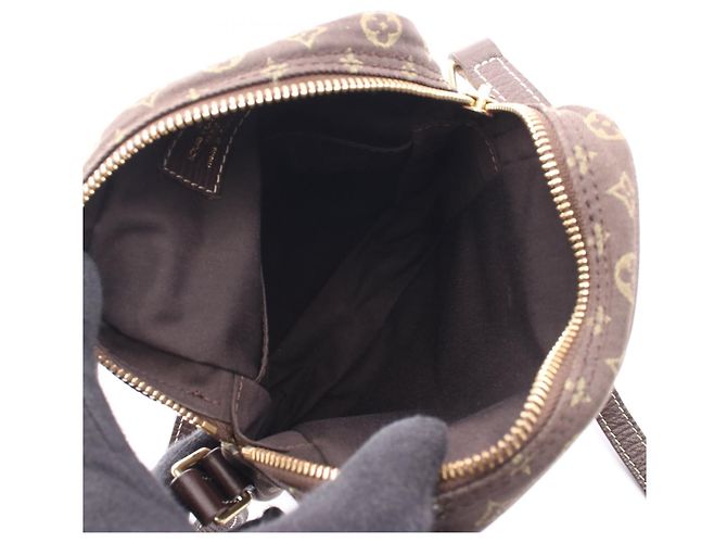 Pochette Danube Monogram Mini Lin Shoulder Bag Louis Vuitton Marron - vue 3